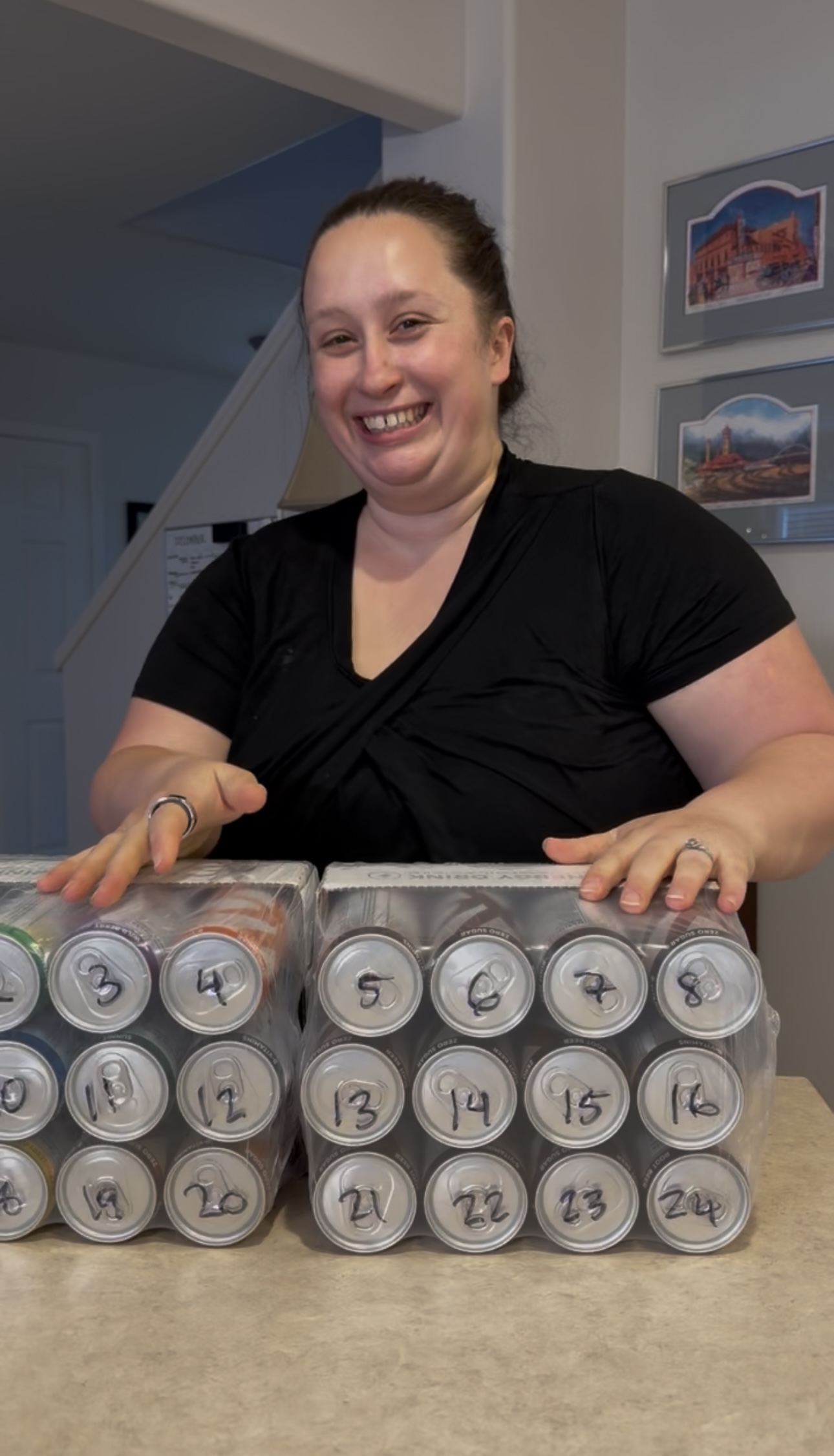 Annabrodea enjoying her XS Energy drink