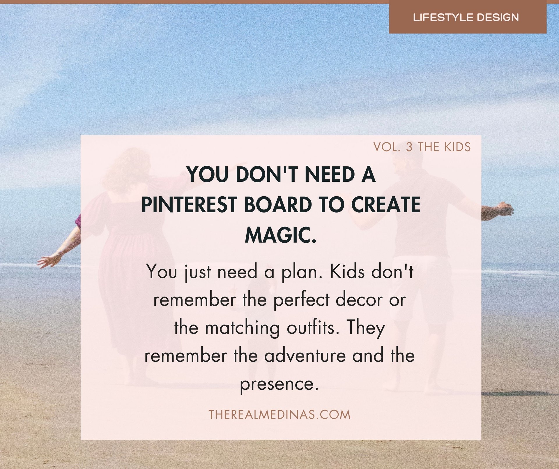 Couple playing on a sandy beach. You don't need a Pinterest board to create magic, just a plan and presence.