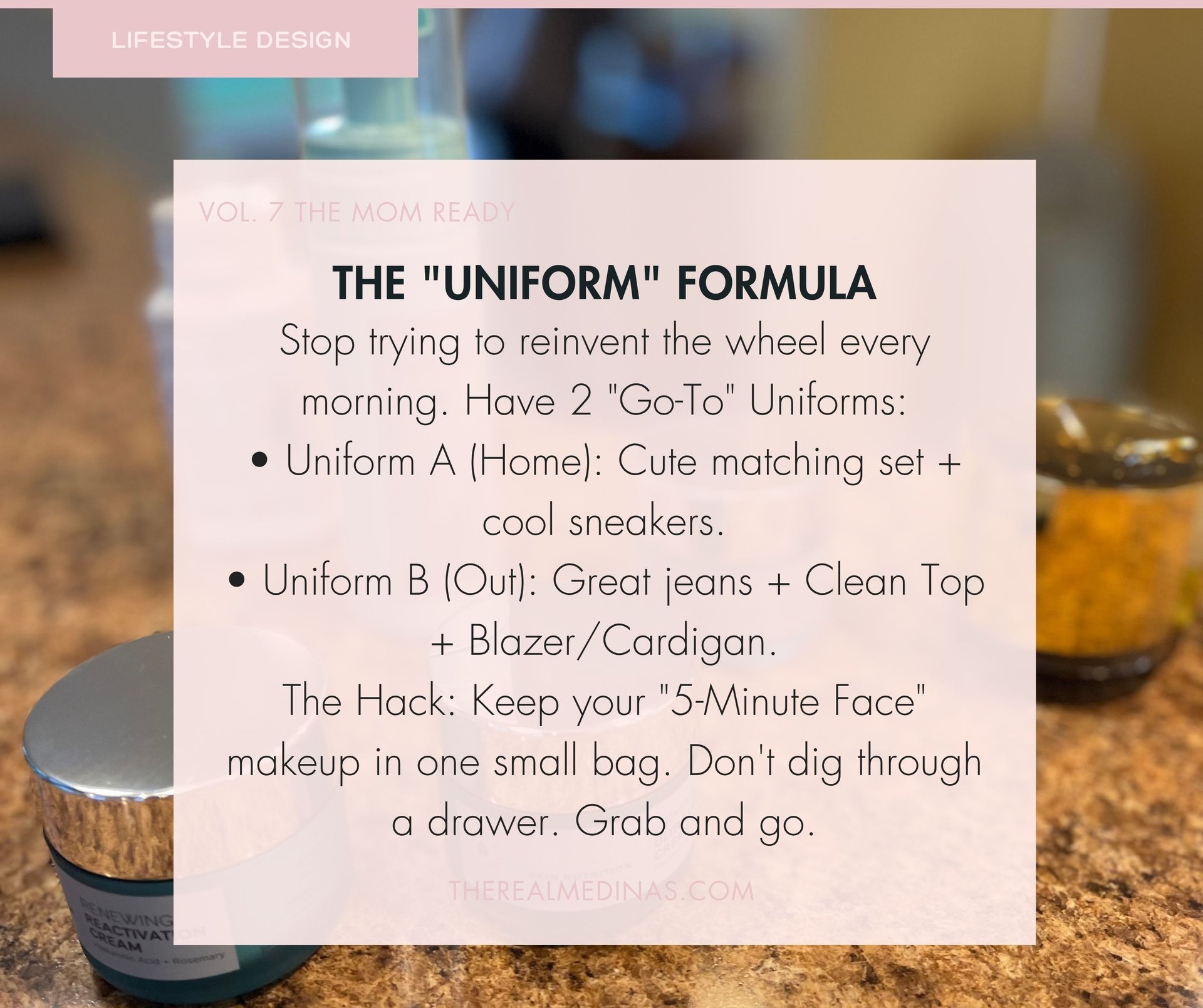 A joyful woman in a red poncho and white beanie in a lush forest, with an inspiring quote about dignity and grace.